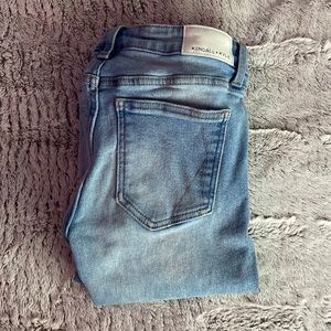 Kendall + Kylie Distressed Denim Light Wash Jeans